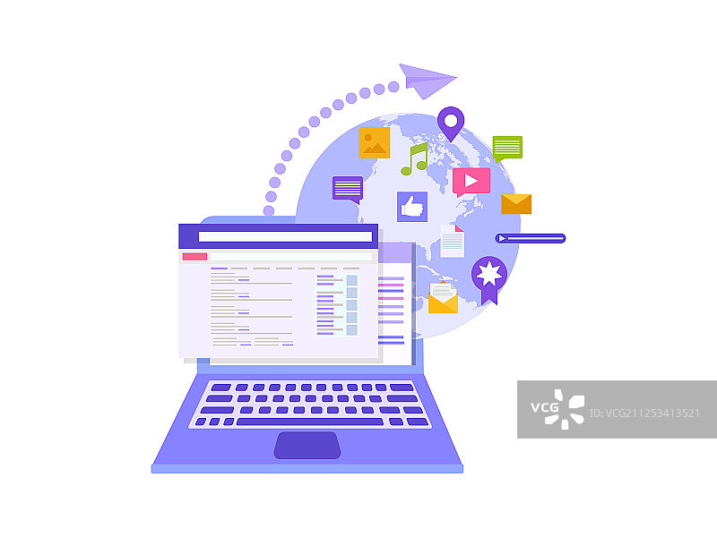 概念社交媒体沟通图片素材