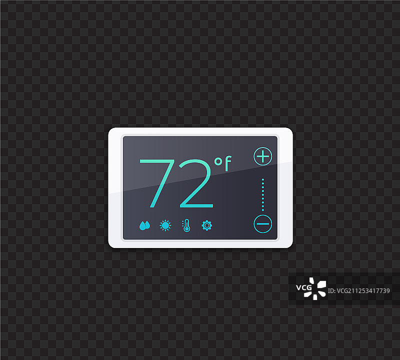 数字智能恒温器图片素材