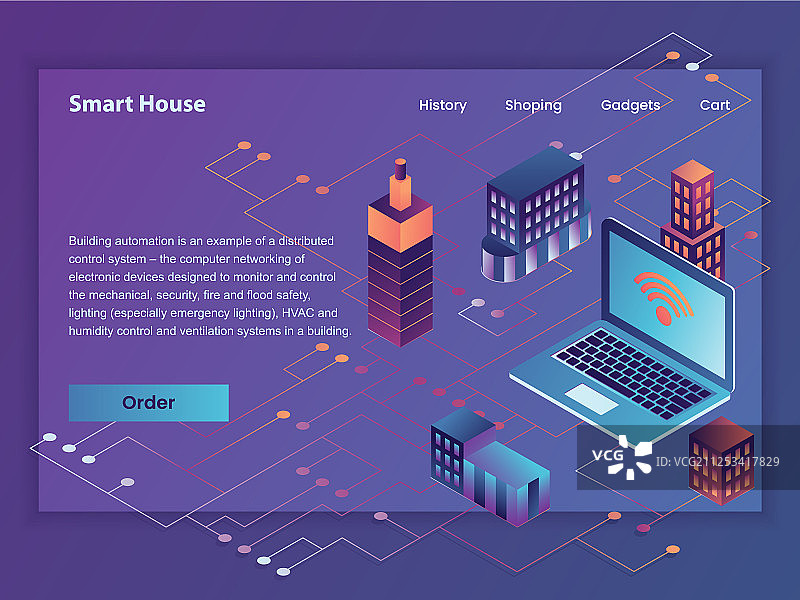 智能家居首页网页图片素材