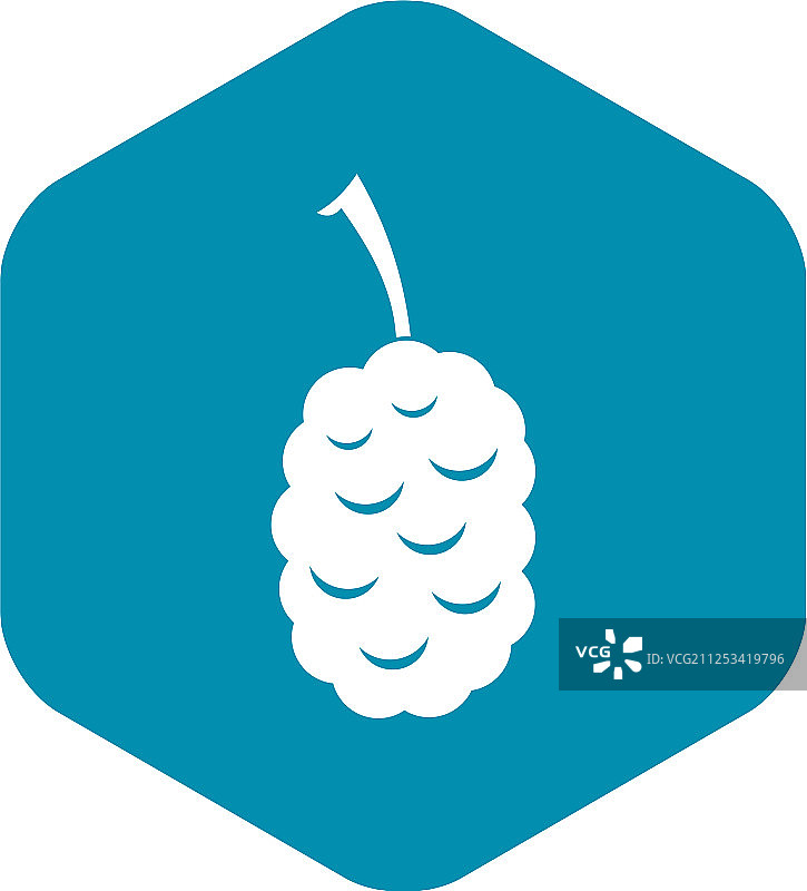 桑葚水果简约图标图片素材