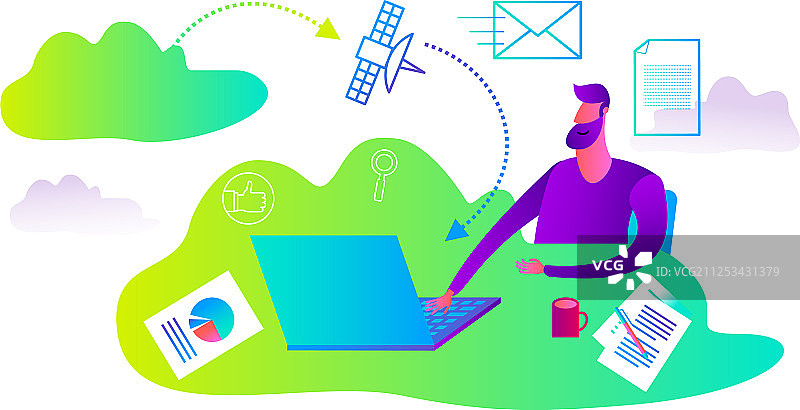 网页设计展示用卡通人物图片素材