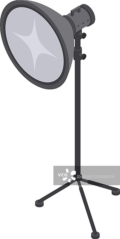 2.5D影棚摄影灯图标图片素材