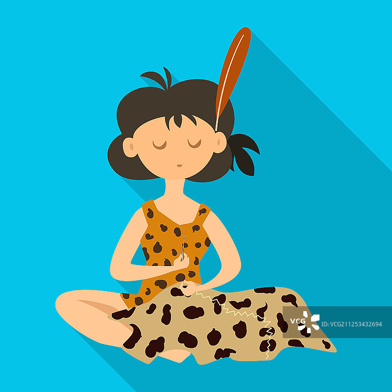 独立女性与原始logo组合图片素材