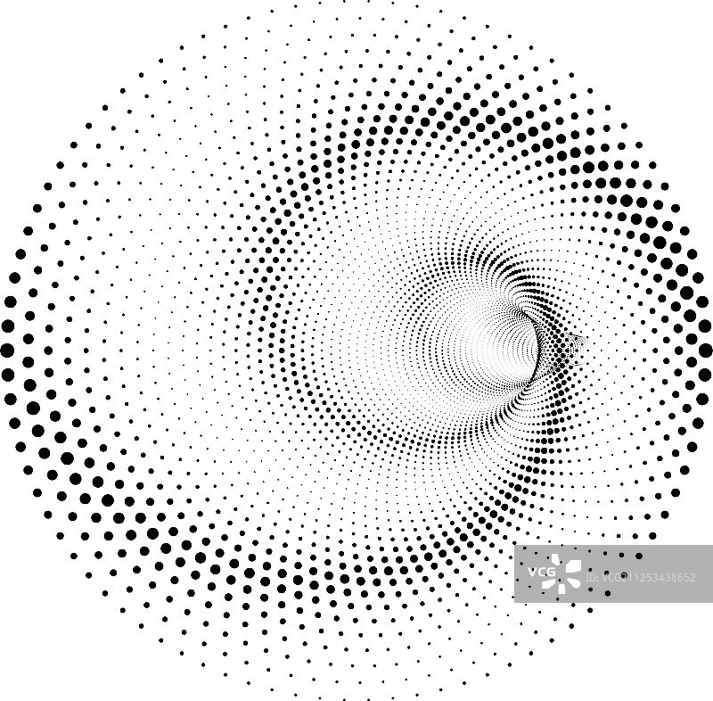 带点的半色调螺旋图案或纹理图片素材