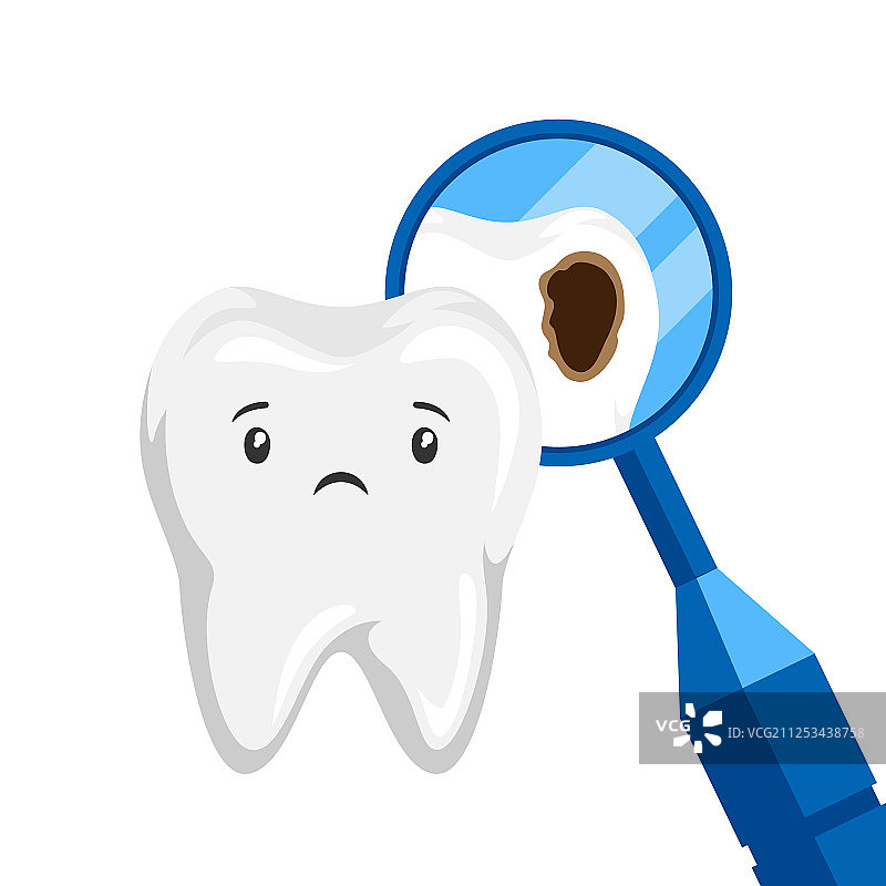 患有龋齿的病牙图片素材