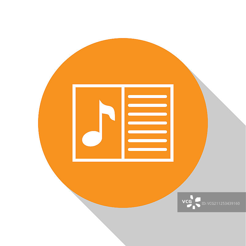 白色乐谱书音符图标图片素材