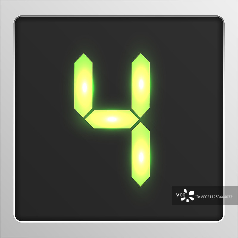 屏幕上的数字字符集字体图片素材