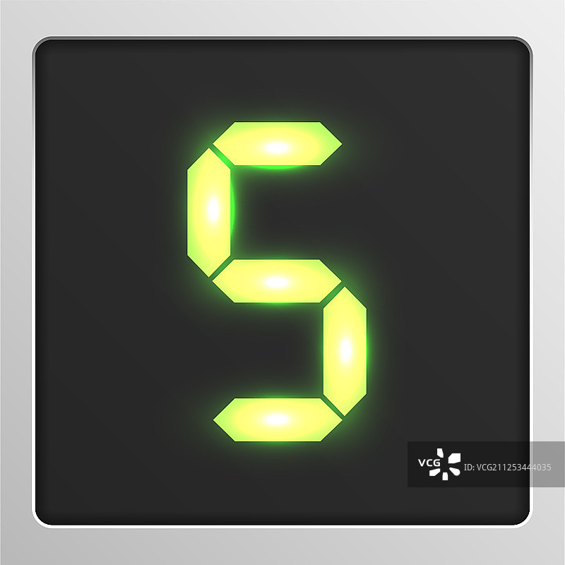 屏幕上的数字字符集字体图片素材