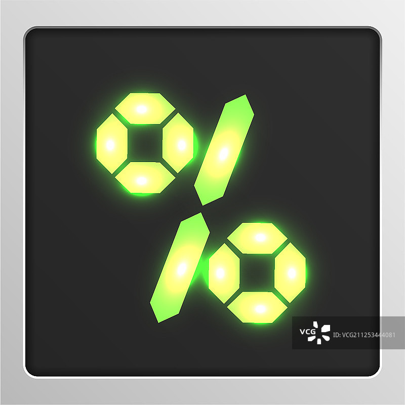 屏幕上的数字字符集字体图片素材