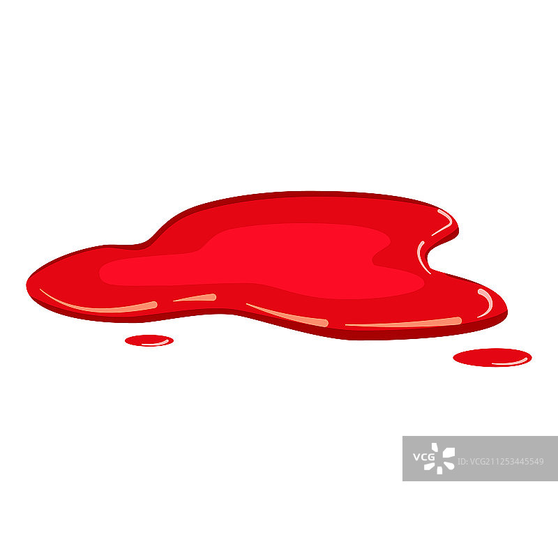 血水液体水坑卡通图片素材