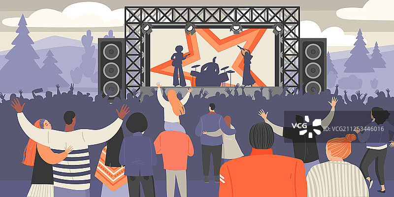 露天音乐节图片素材