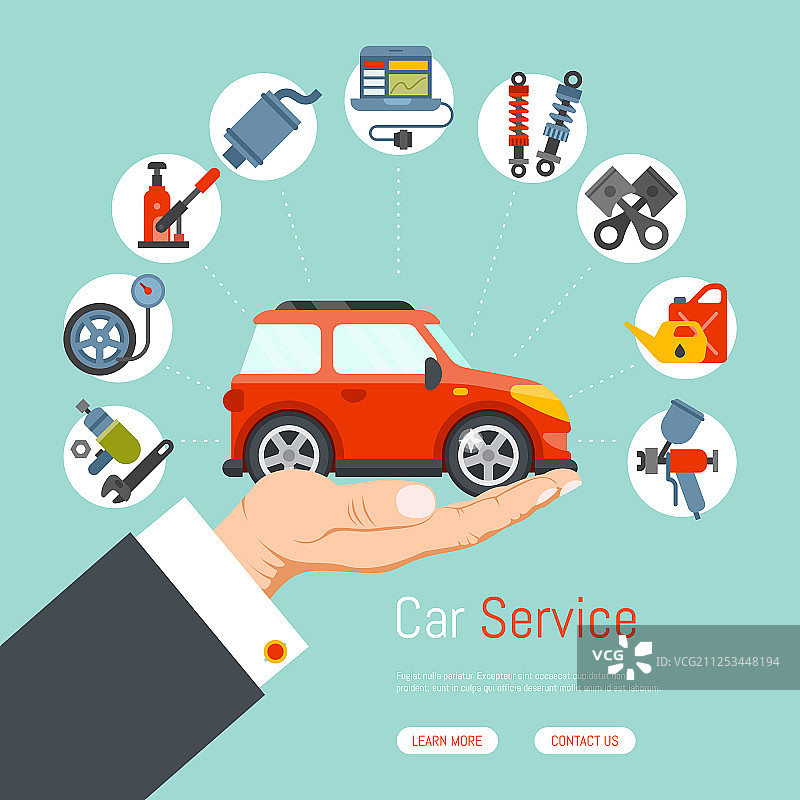 汽车修理站服务banner图片素材