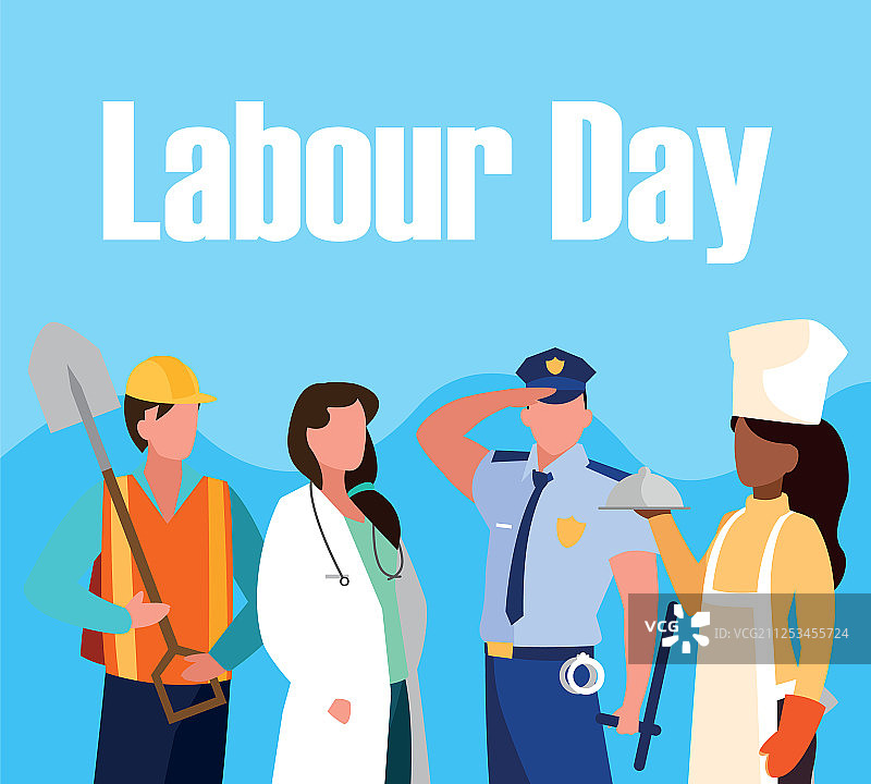 劳动节专业人士庆祝活动图片素材