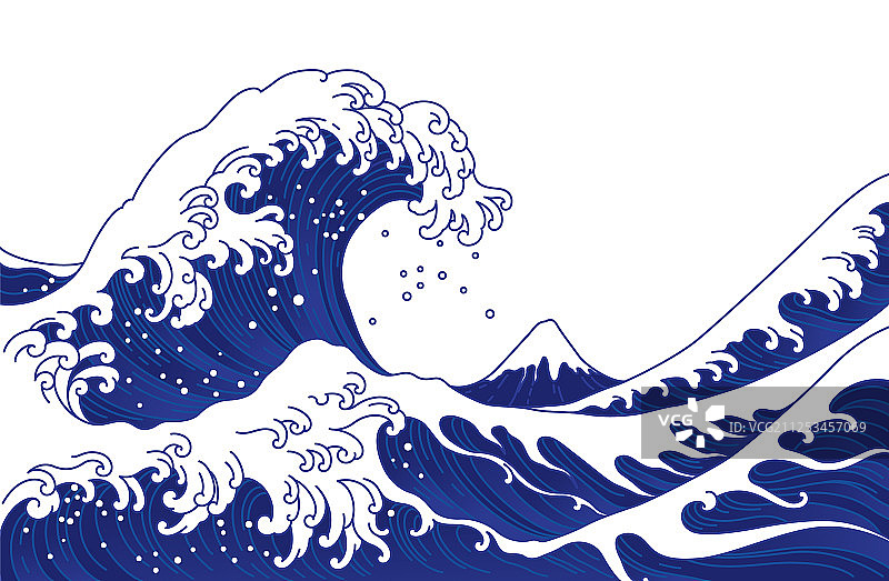 日本巨浪图片素材