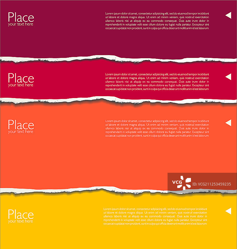 带有文本空间的撕裂纸张背景 1图片素材