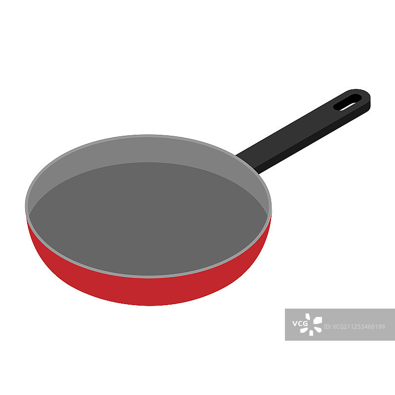 2.5D视角的煎锅图片素材
