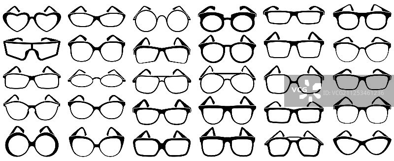 眼镜轮廓图片素材