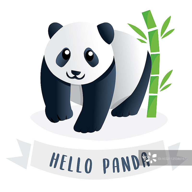 可爱熊猫图片素材
