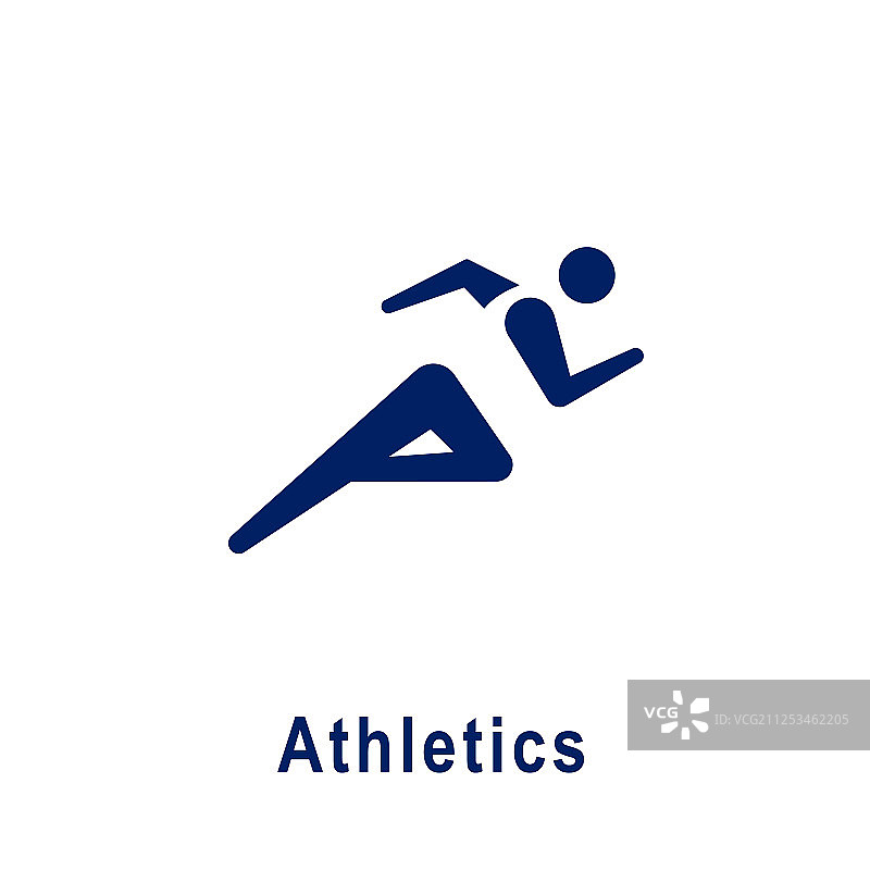 田径运动象形图，新型运动图标图片素材