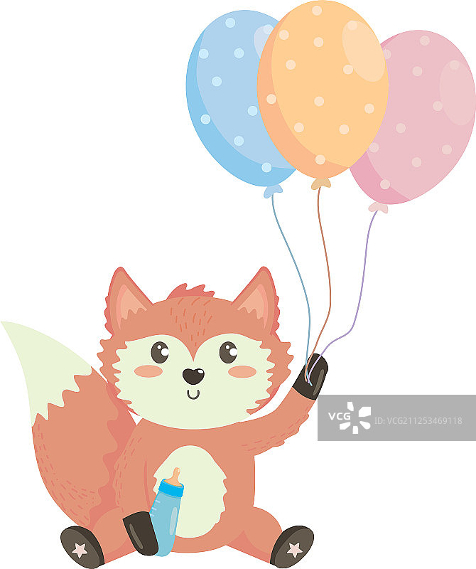 符号和狐狸设计图片素材