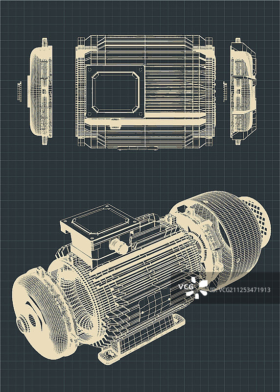 电动机图纸图片素材