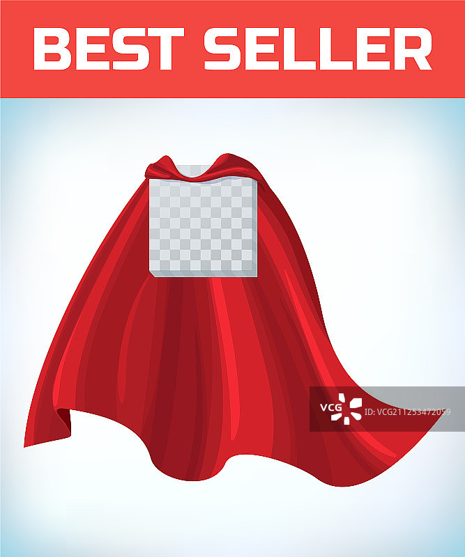红色英雄披风超级斗篷红色缎面织物图片素材
