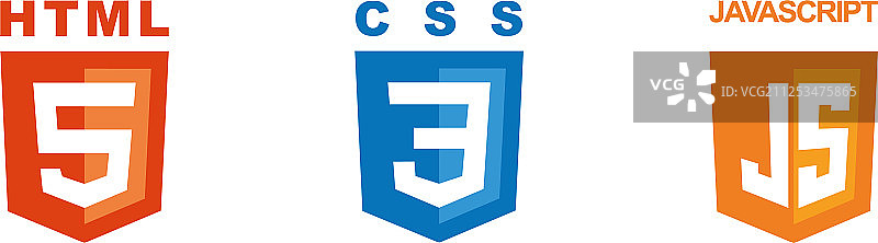 HTML、CSS、JavaScript图标合集图片素材