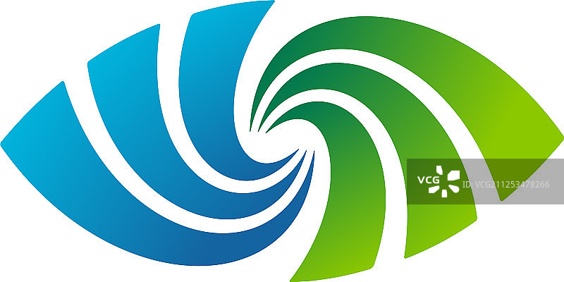 抽象螺旋眼睛图标图片素材