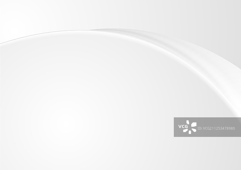 光滑的灰色光泽波浪抽象背景图片素材