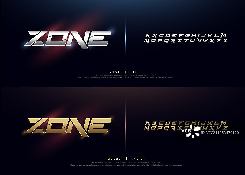 优雅的银色和金色金属铬图片素材