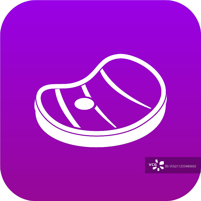 紫色牛排肉图标图片素材