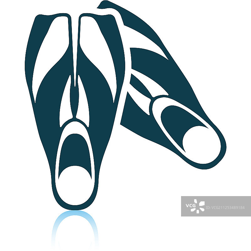 游泳脚蹼图标图片素材