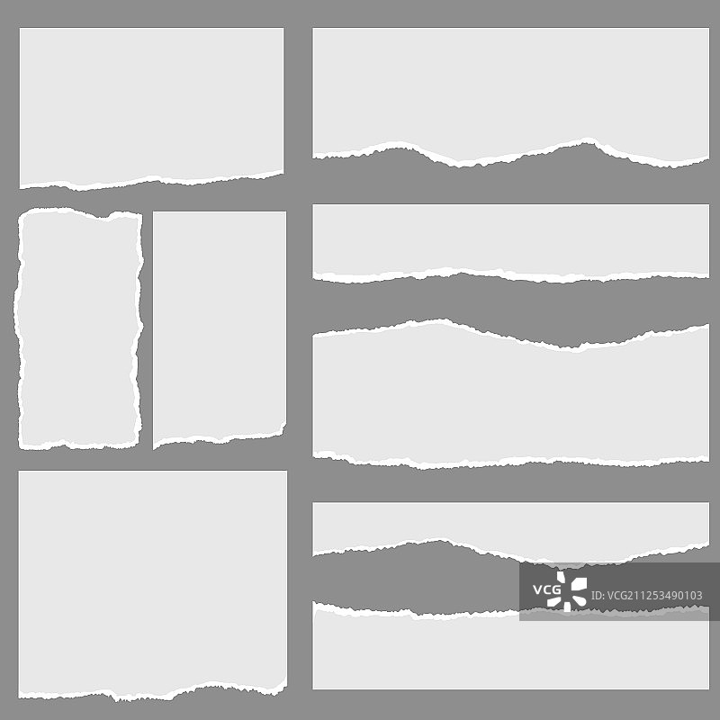 带有撕裂边缘和文本空间的撕裂纸张图片素材
