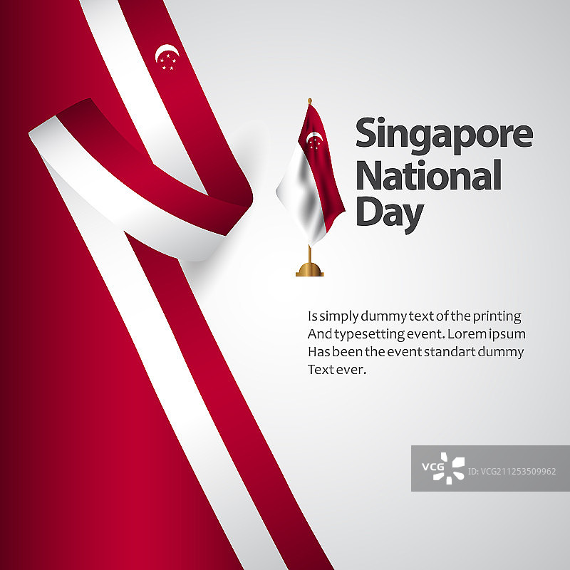 新加坡国庆日模板设计图片素材