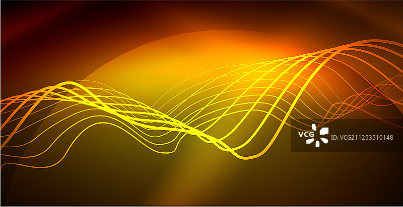 霓虹灯波背景图片素材