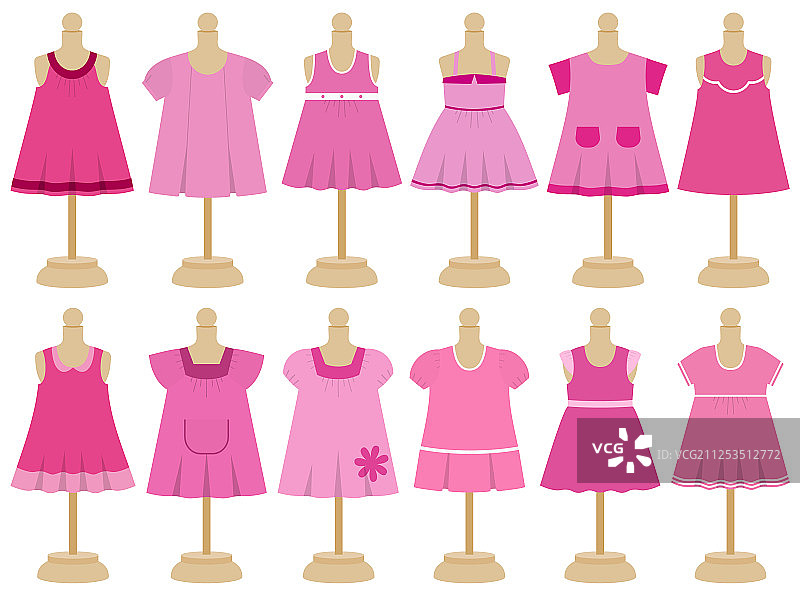 儿童连衣裙模特图片素材