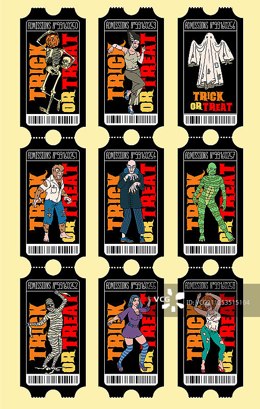 万圣节服装派对邀请宣传单图片素材