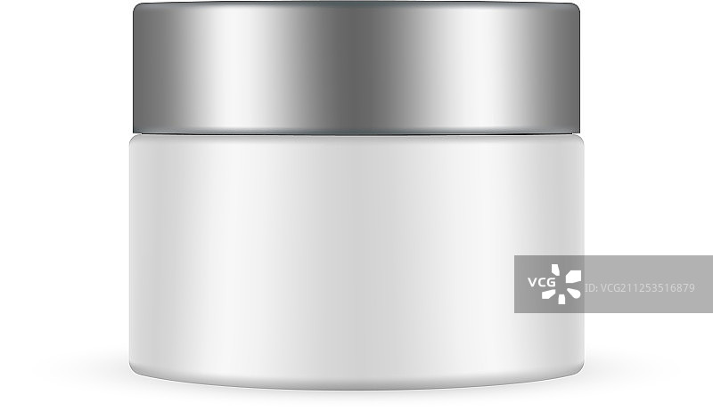 金属盖化妆品罐样机图片素材