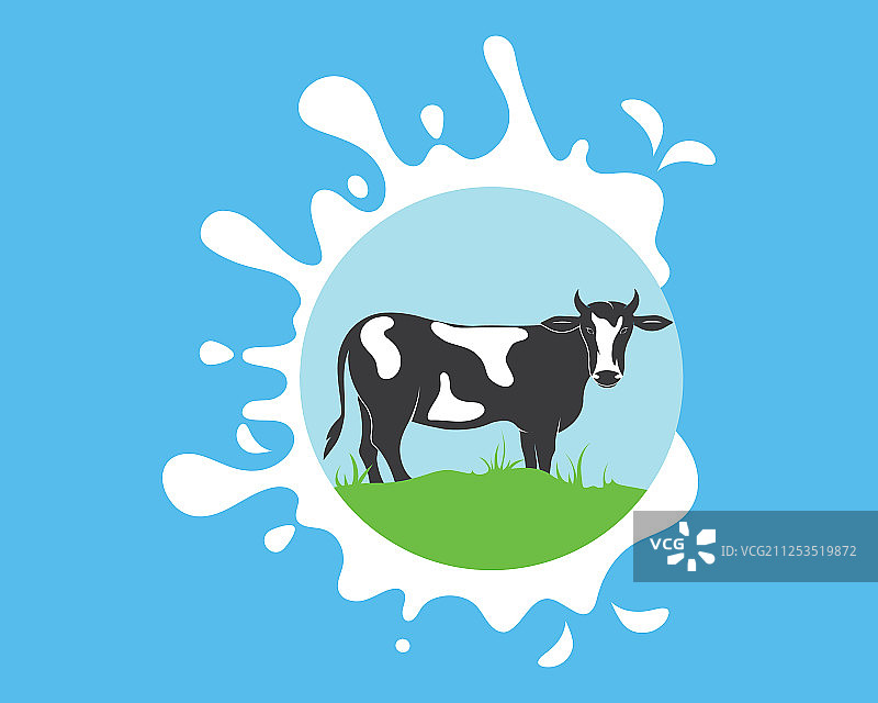 奶牛Logo模板图片素材