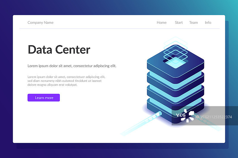 数据中心网页模板服务器机房图片素材