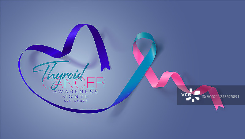 甲状腺癌意识宣传书法海报图片素材