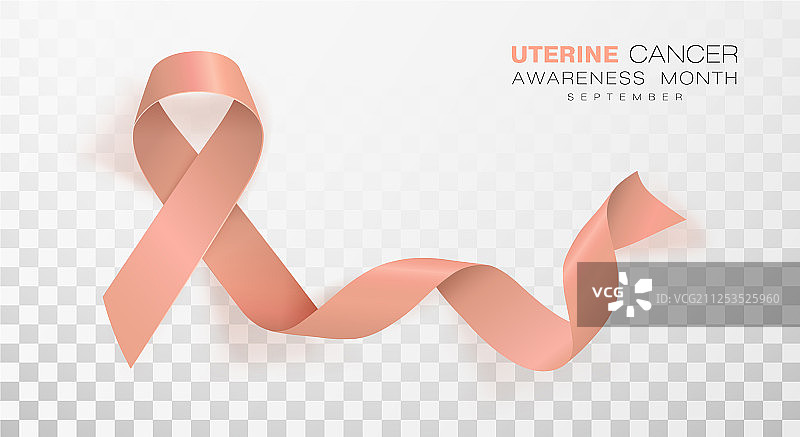 子宫癌意识月桃色丝带图片素材