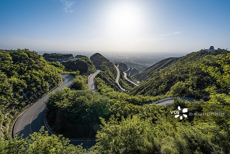 西安临潼盘山公路图片素材