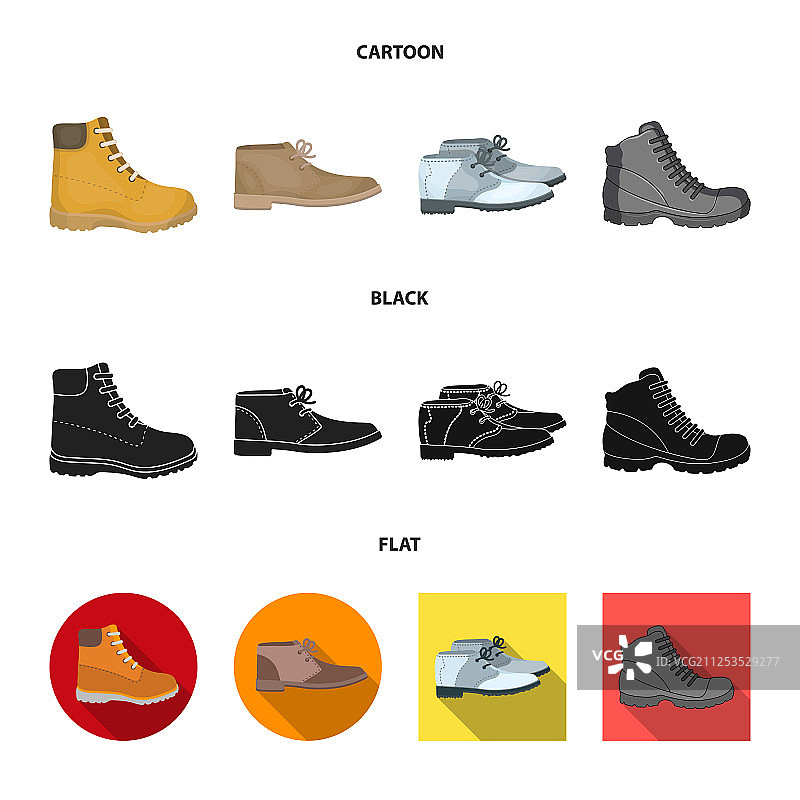 皮革和休闲图标的孤立对象集合图片素材