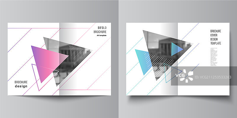 现代A4封面布局图片素材