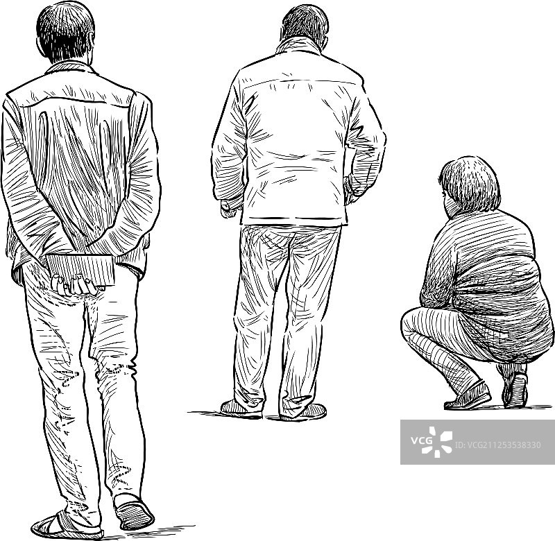 人们在等待图片素材