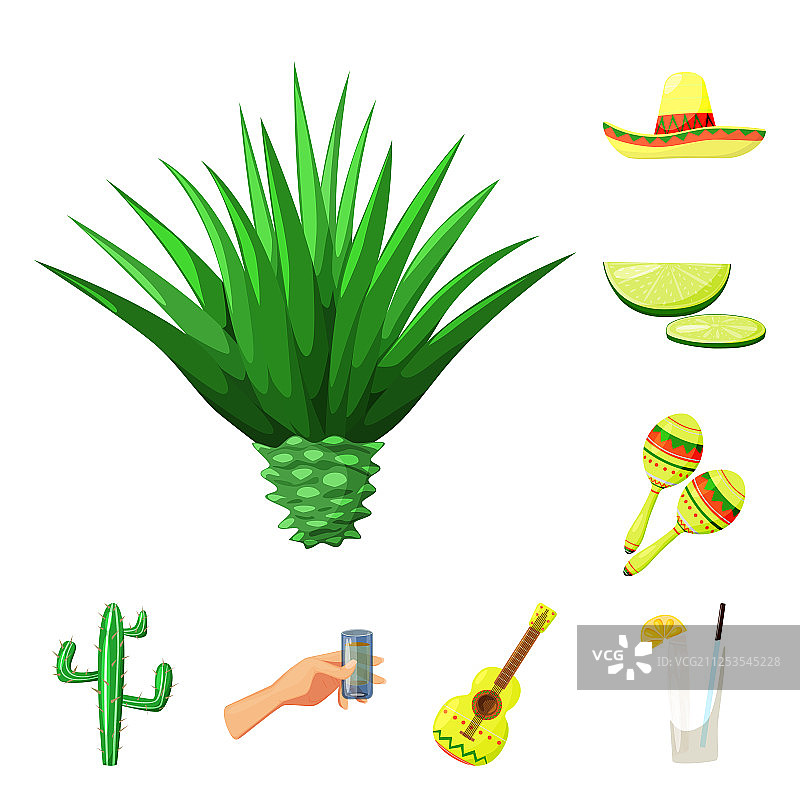 墨西哥龙舌兰酒标志图片素材