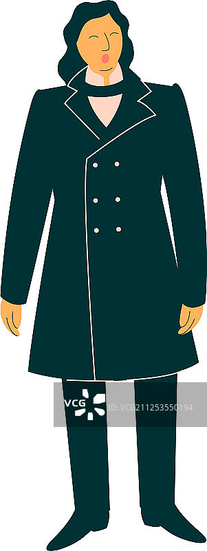 在舞台上表演的男歌剧演员图片素材