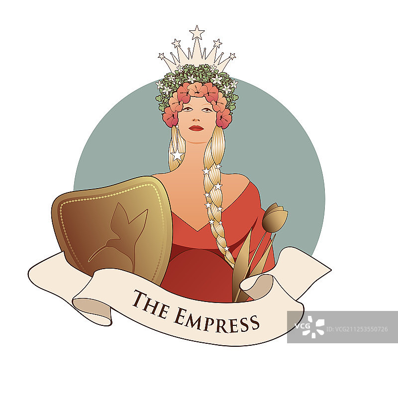 塔罗牌：皇后图片素材