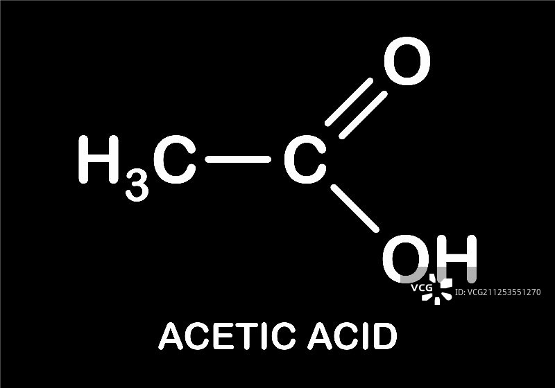 乙酸分子式图片素材